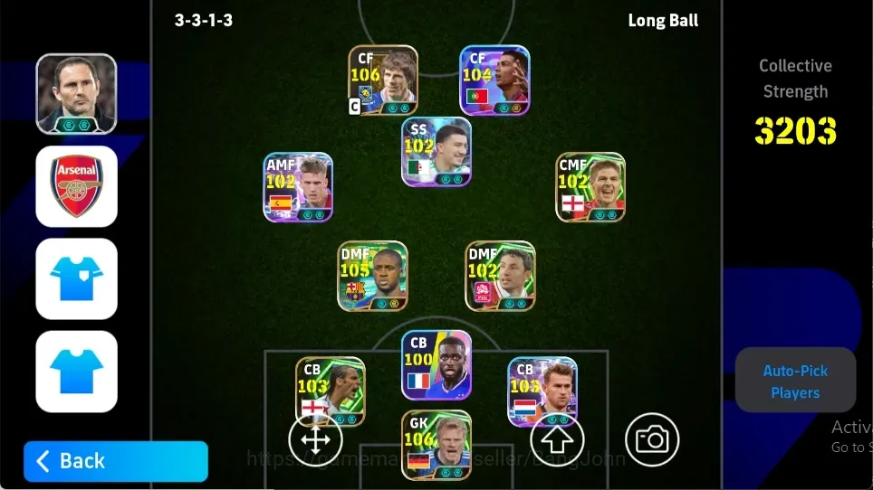 eFootball Accounts Legends & Iconic Players Mobile |PW 3203|Epic GianfrancoZola YayaToure OliverKhan Berbatov Ferdinand 1