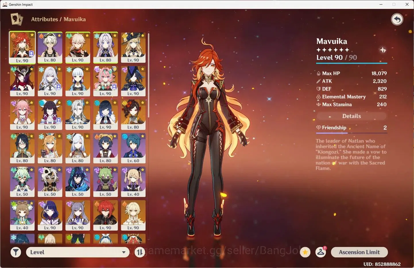 Genshin Impact Accounts Asia|AR 60|21 Limit + 2 Sign| Mavuika,Neuvillette  image 2