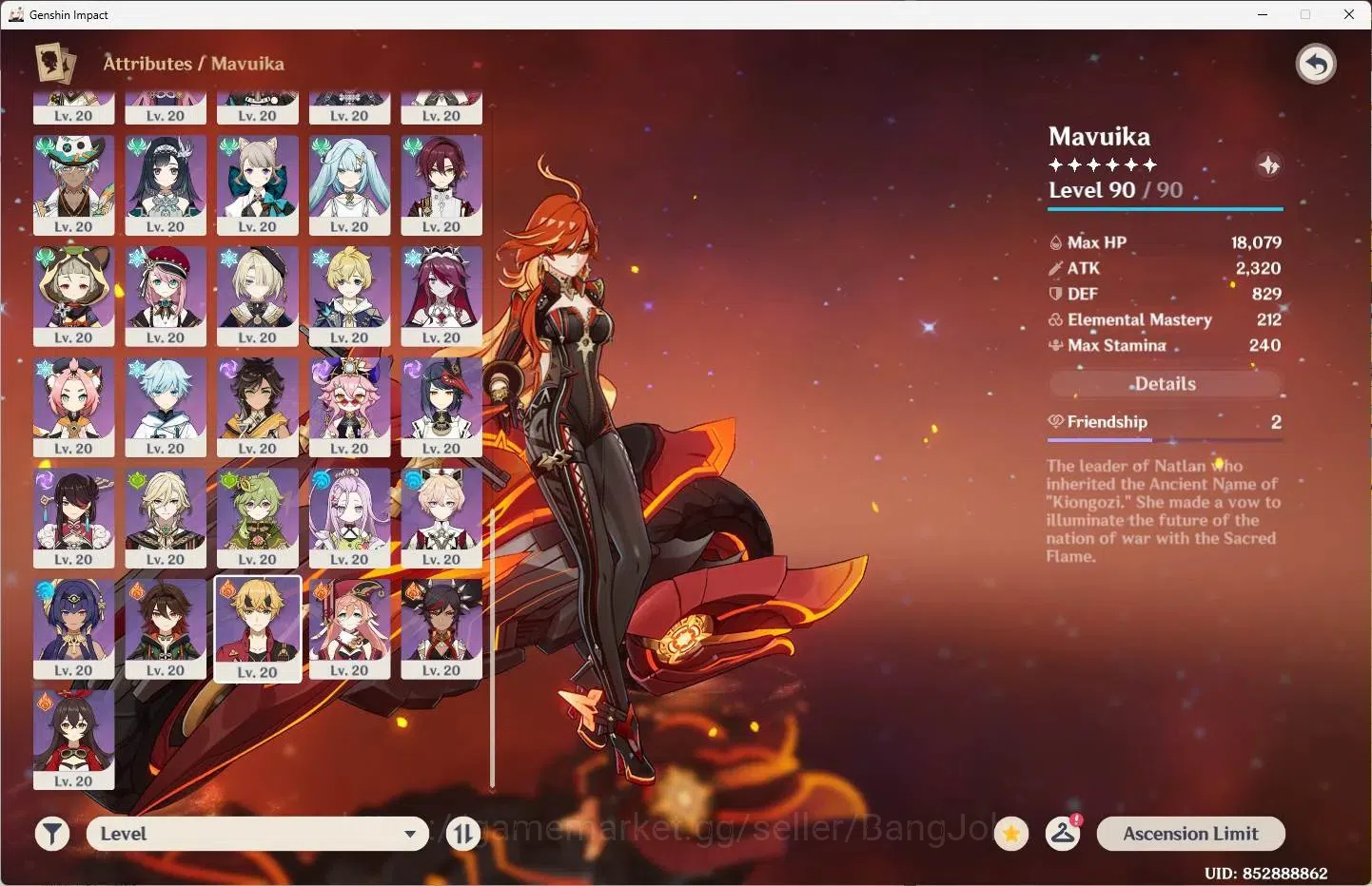Genshin Impact Accounts Asia|AR 60|21 Limit + 2 Sign| Mavuika,Neuvillette  image 3