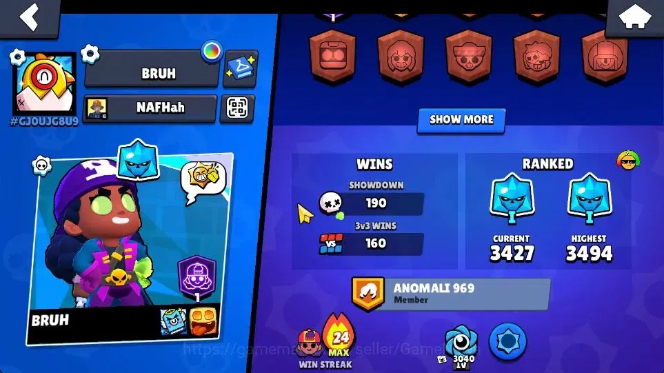 Brawl Stars Accounts 4322 Trophy|7k Bling|43 Brawlers 6 Max Lv |1 Legen image 3