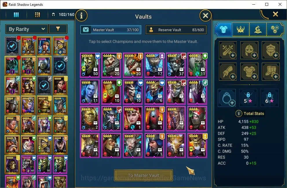 Raid: Shadow Legends Accounts Lv55 1M Power|1 Mythic(H Lazarius)|23 Legend(Lord  image 7