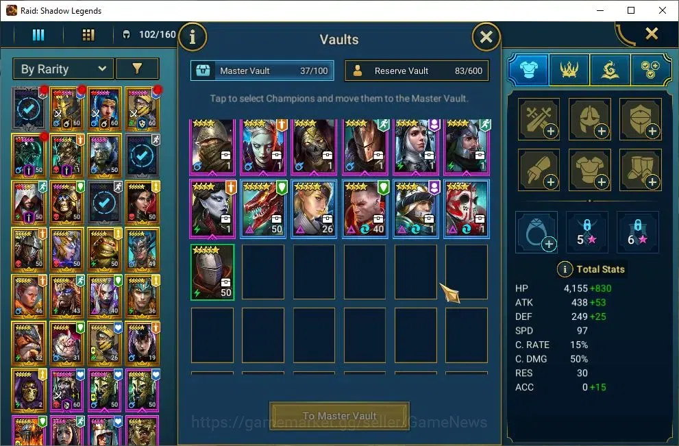 Raid: Shadow Legends Accounts Lv55 1M Power|1 Mythic(H Lazarius)|23 Legend(Lord  image 8