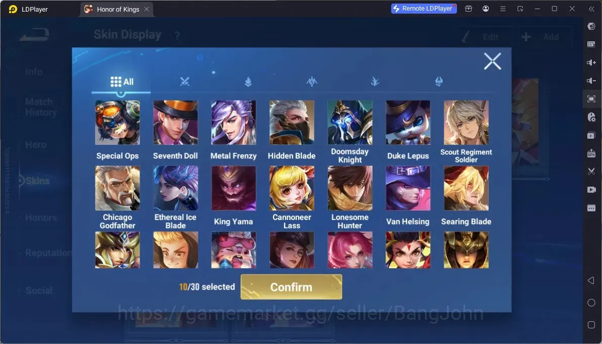 Honor of Kings Accounts Rare Skin Global|113H 102S|Preciuos Ultraman Mozi,Legend Wukong,GM Gan&Mo, Augran FoxSpirit 10