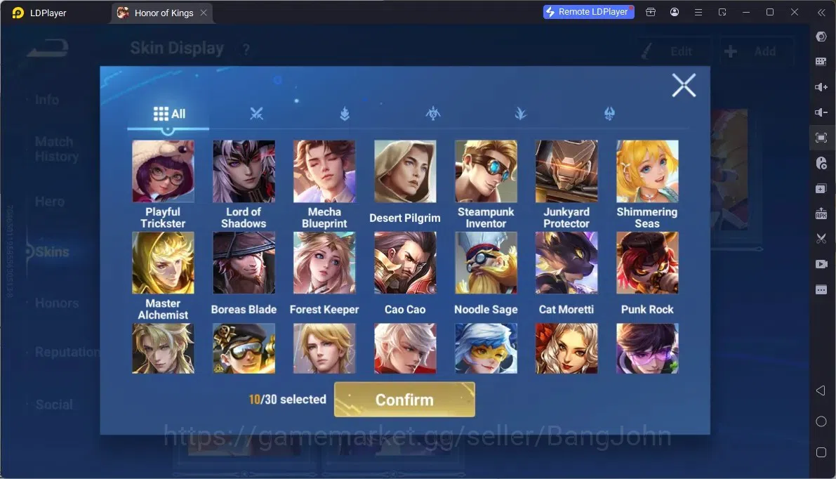 Honor of Kings Accounts Rare Skin Global|113H 102S|Preciuos Ultraman Mozi,Legend Wukong,GM Gan&Mo, Augran FoxSpirit 7