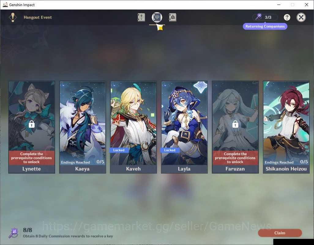 Genshin Impact Accounts ASIA|AR 58|10 Limited +3(*5Weapon)|xilonen+sign,Ar image 14