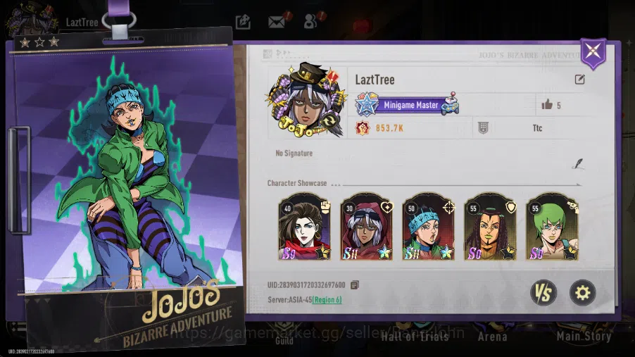 JoJo’s Bizarre Adventure: All Star Battle R Accounts Detail : imgit.com/a/x2yxxk Login : Guest Binding Status: Bind by 1
