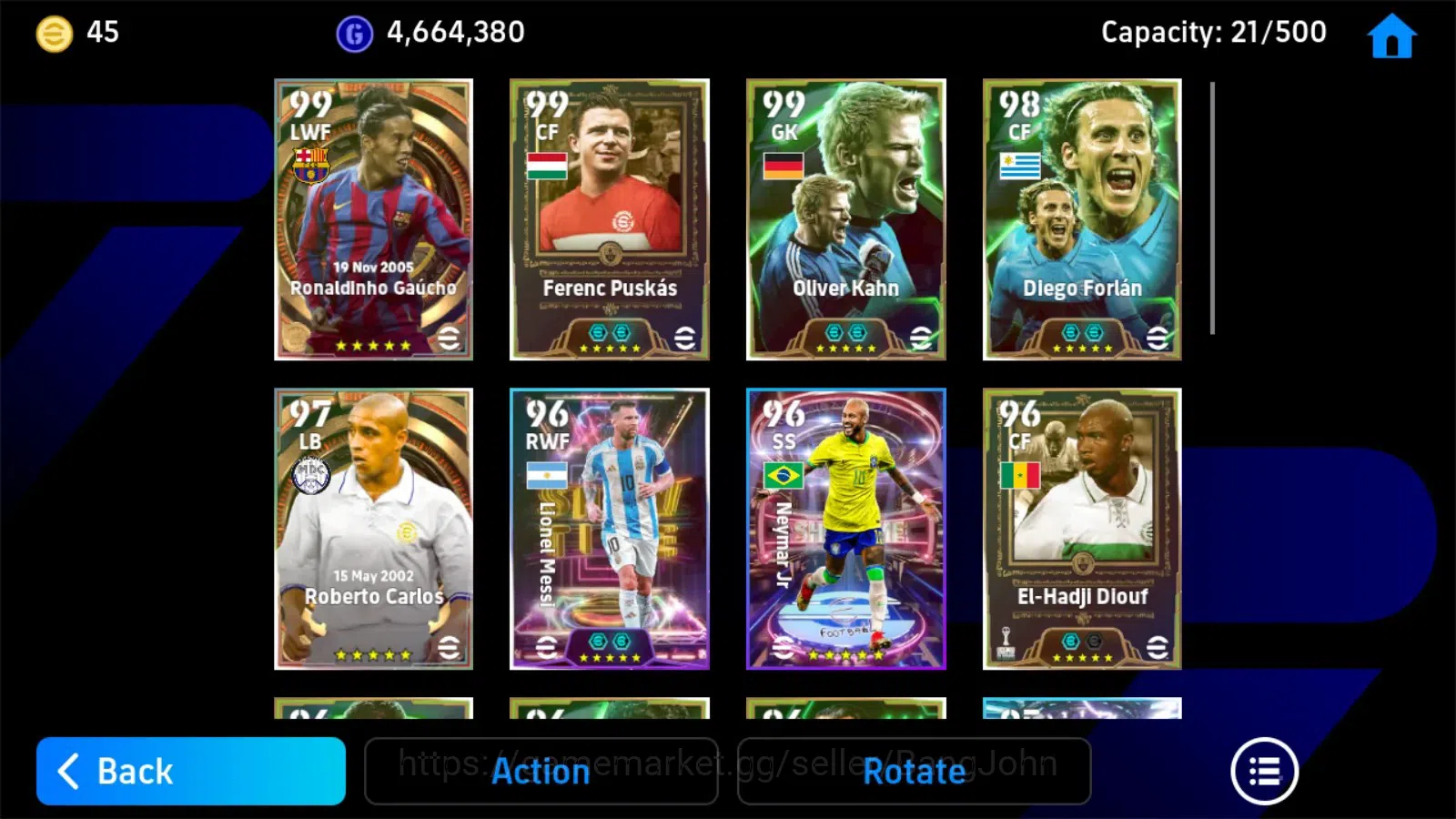 eFootball Accounts ANDROID|PW 3150|Puskas epic,oliver kahn,Forlan,had image 3