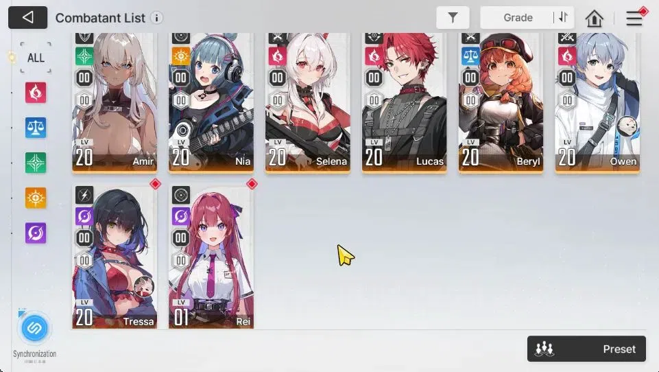 Chaos Zero Nightmare Accounts ASIA Lv 54|10 SSR[HeidemarieM5+Sign,Tiphera,Narja, image 4