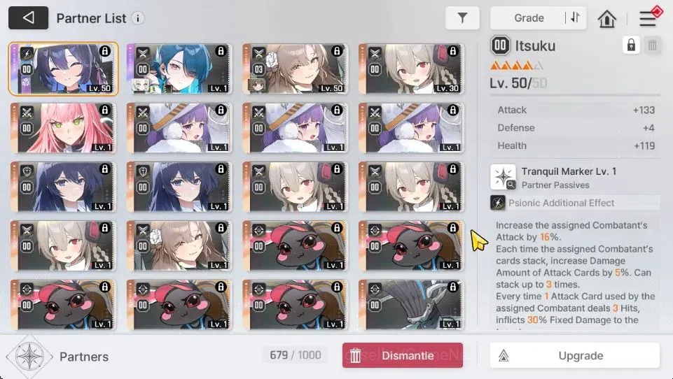 Chaos Zero Nightmare Accounts ASIA Lv 54|10 SSR[HeidemarieM5+Sign,Tiphera,Narja, image 7