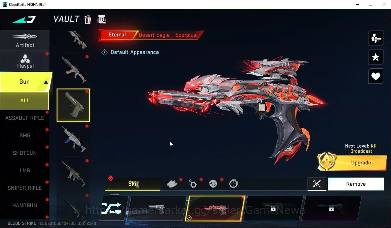 Blood Strike Accounts Collab Skin Asia|Eternal DeAgle-Scorpius+Collab LS Mr Iguana,Ezio,TokRev MCX,FN2K,Jack|6 1