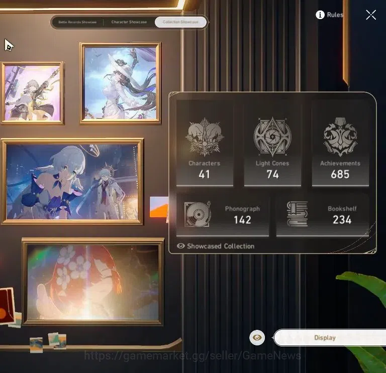 Honkai Star Rail Accounts Asia|TL 70|15 Limited|[Casto,The Dahlia]+Sign,Cyre image 3