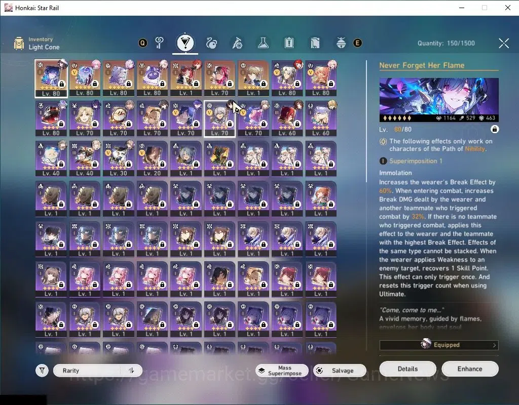 Honkai Star Rail Accounts Asia|TL 70|15 Limited|[Casto,The Dahlia]+Sign,Cyre image 5