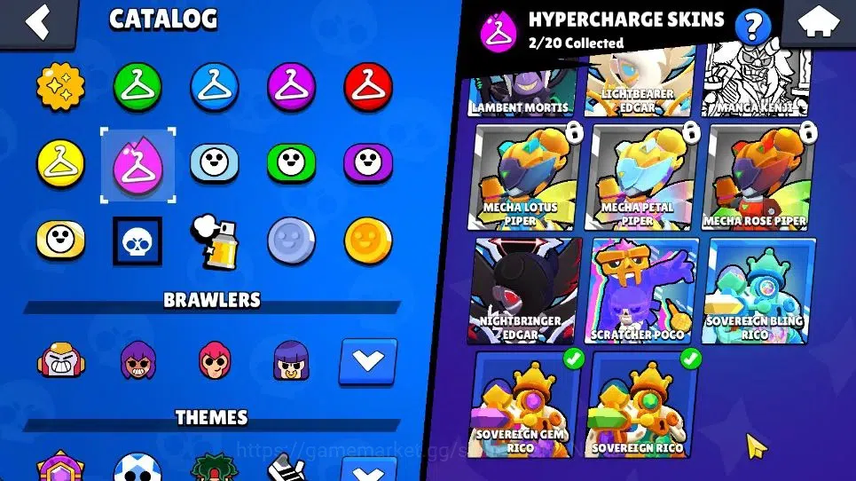 Brawl Stars Accounts 7590 Trophy|42 Brawlers 3 Max|1 Legend [Surge] 10 Myth|2 HyperC[S Gem Rico,S Rico] 1 Myth[HH Shelly 15