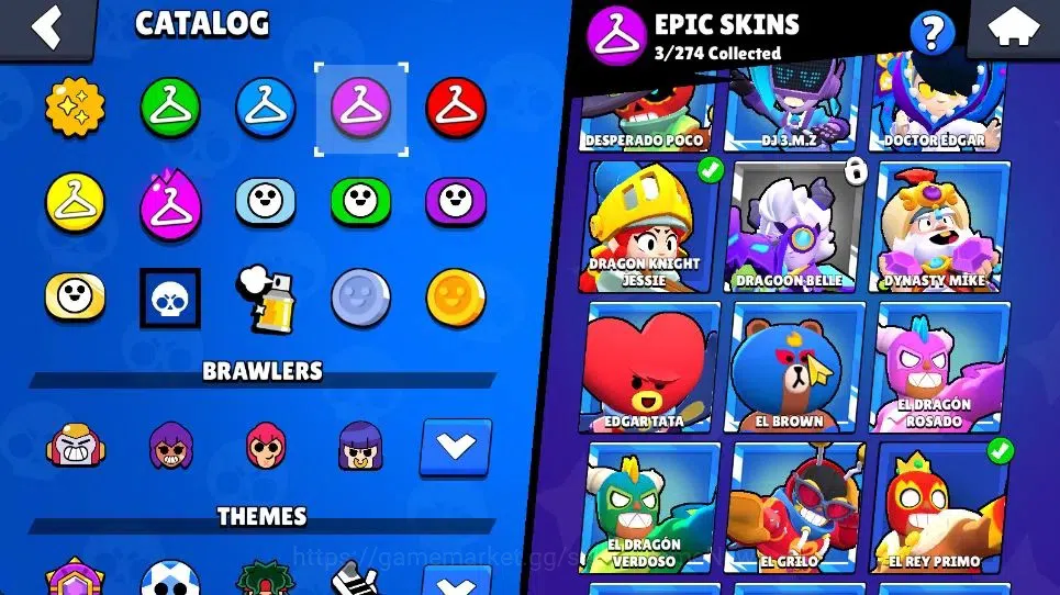 Brawl Stars Accounts 7590 Trophy|42 Brawlers 3 Max|1 Legend [Surge] 10 Myth|2 HyperC[S Gem Rico,S Rico] 1 Myth[HH Shelly 17