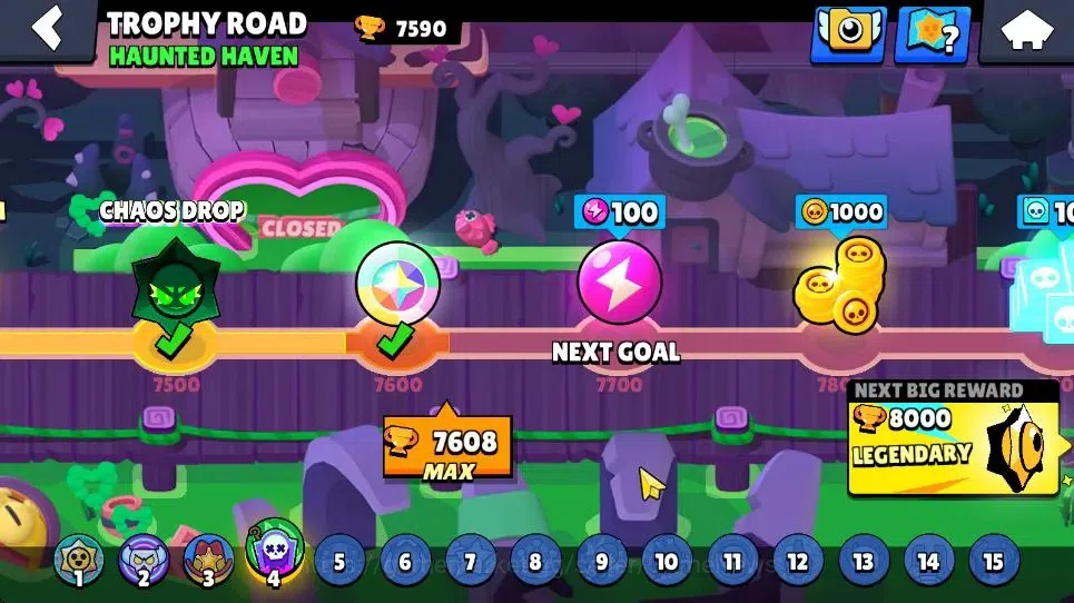 Brawl Stars Accounts 7590 Trophy|42 Brawlers 3 Max|1 Legend [Surge] 10 Myth|2 HyperC[S Gem Rico,S Rico] 1 Myth[HH Shelly 6