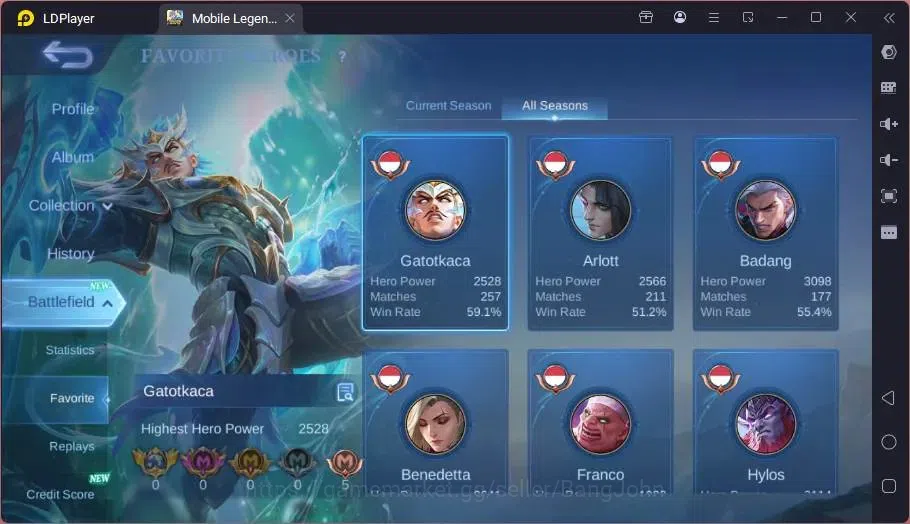 Mobile Legends: Bang Bang Accounts Global|Skin 132|Expert|Collector Natalia|Collab Va image 13