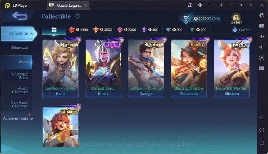 Mobile Legends: Bang Bang Accounts Global|Skin 132|Expert|Collector Natalia|Collab Va image 3