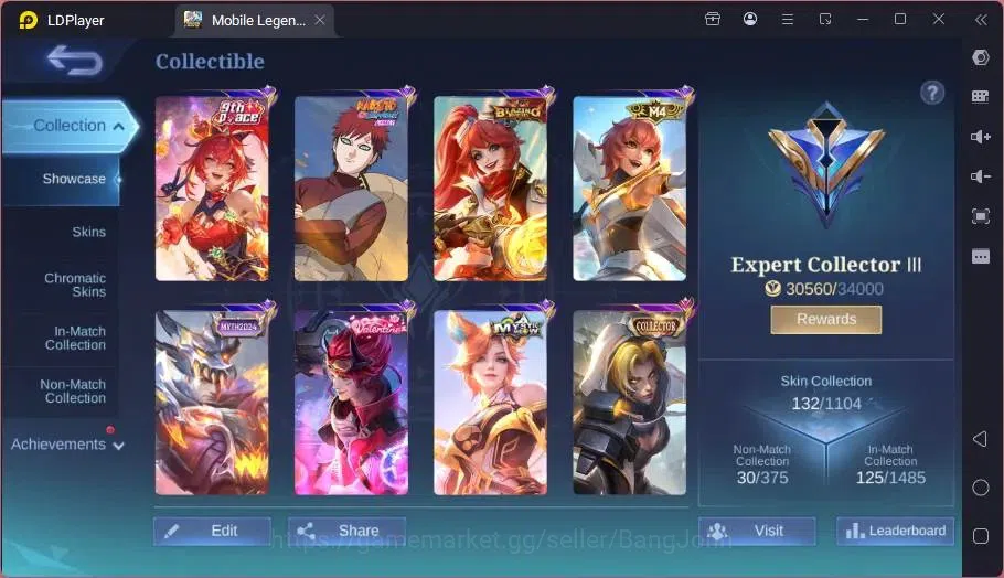 Mobile Legends: Bang Bang Accounts Global|Skin 132|Expert|Collector Natalia|Collab Va image 9