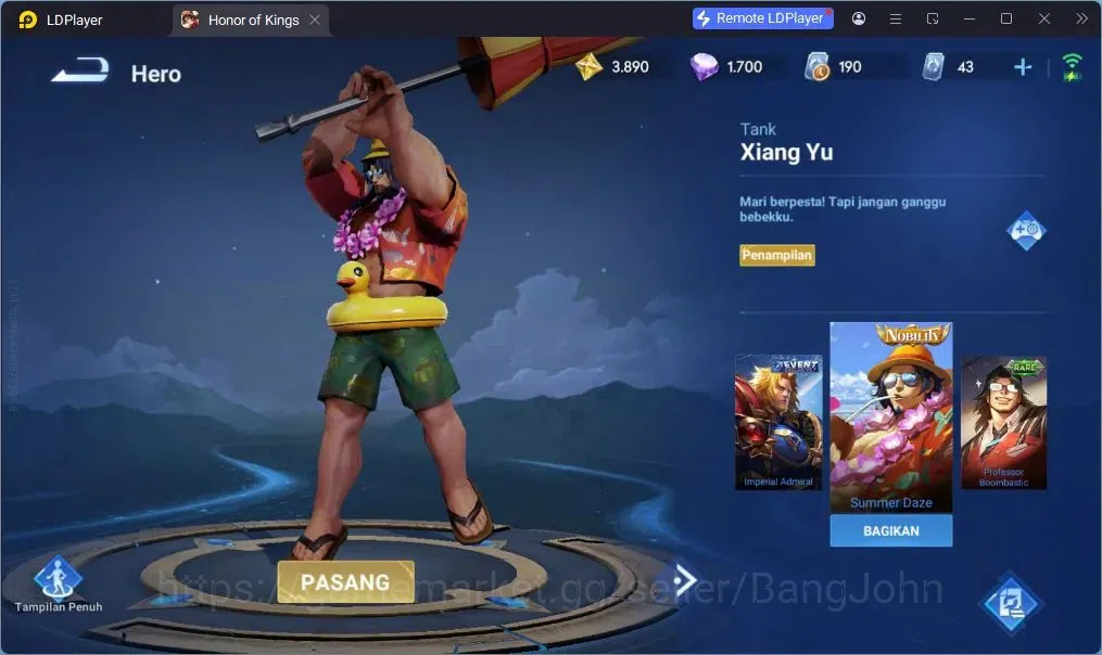 Honor of Kings Accounts Global | 38H 29S | 2 PRECIOUS AoT (Jing, Zhang Fei image 12