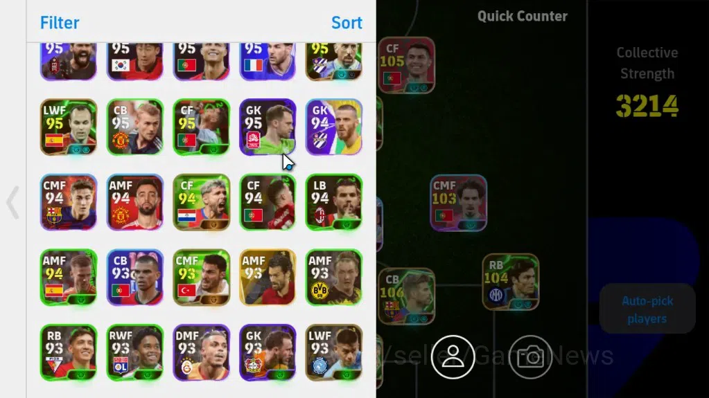 eFootball Accounts Android |31Epic|Cristiano Ronaldo,Gerard Piques,Di image 4