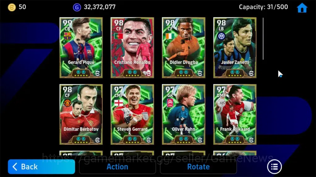 eFootball Accounts Android |31Epic|Cristiano Ronaldo,Gerard Piques,Di image 6