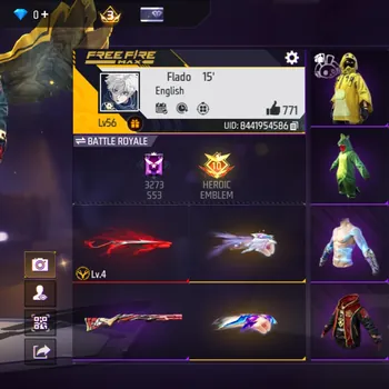 Free Fire Accounts SPEK IDAMAN - SKIN TINJU ADA 2 - SG PLETOK ATRIBUT IDAMAN - EVO GUN OTW MAX LV 4 - ANGEL MERAH ON - AKUN