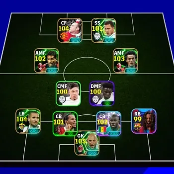 eFootball Accounts Legends & Iconic Players Android|PW 3144|Christian Abblati Epic,Giorgio Chlellini Epic,Wayne Rooney
