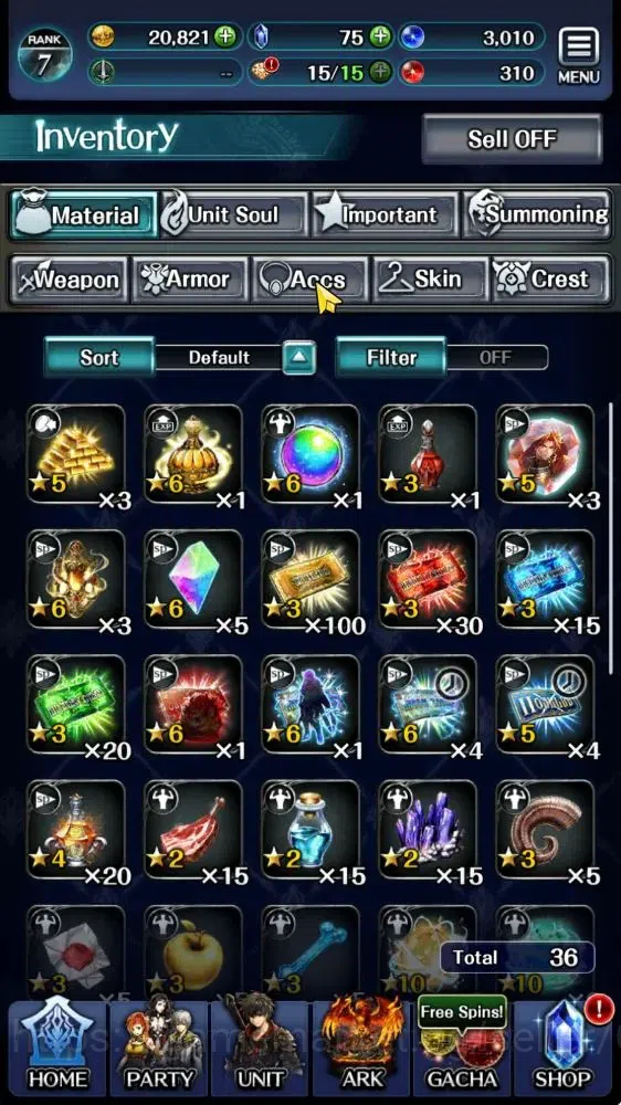 Last Cloudia Accounts Endgame GLOBAL|Rank 7|Collab Brave Frontier (Goddess Tilith,Fire God Vargas) Top Tier Unit (G 7