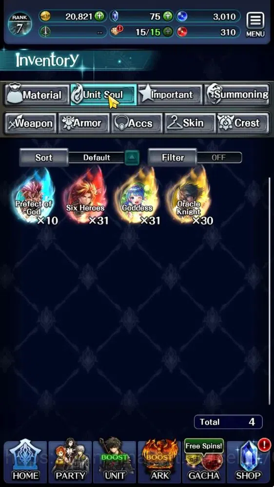Last Cloudia Accounts Endgame GLOBAL|Rank 7|Collab Brave Frontier (Goddess Tilith,Fire God Vargas) Top Tier Unit (G 8