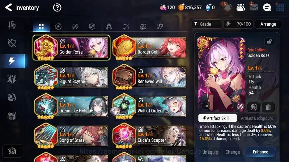 Epic Seven Accounts Global | 3 ML(Empyrean Ilynav,Lone Wolf Peira,Hars image 14