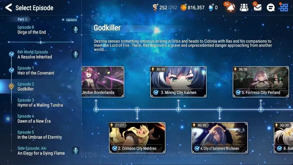 Epic Seven Accounts Global | 3 ML(Empyrean Ilynav,Lone Wolf Peira,Hars image 20