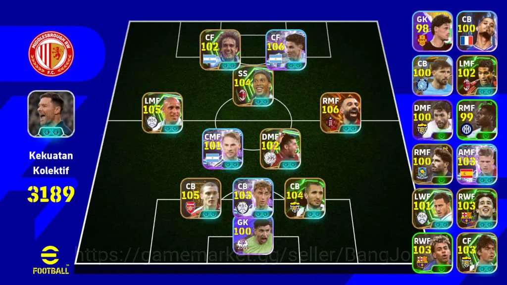 eFootball Accounts Android|Pw 3189|Avarez show,Salah big,carlos epic, image 1