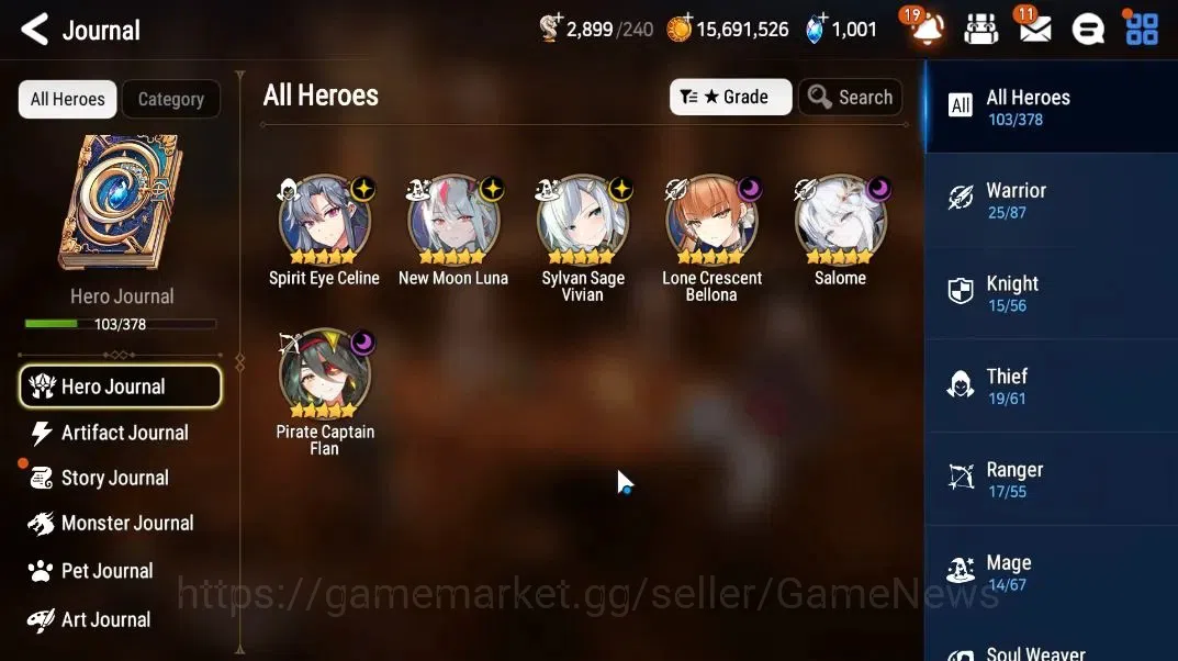 Epic Seven Accounts GLOBAL Unverif|New Era|6 ML(Salome,NM Luna,SS Vivi image 4