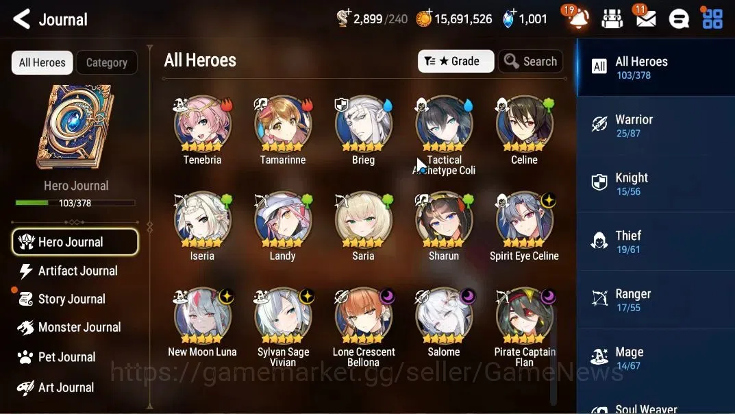 Epic Seven Accounts GLOBAL Unverif|New Era|6 ML(Salome,NM Luna,SS Vivi image 6