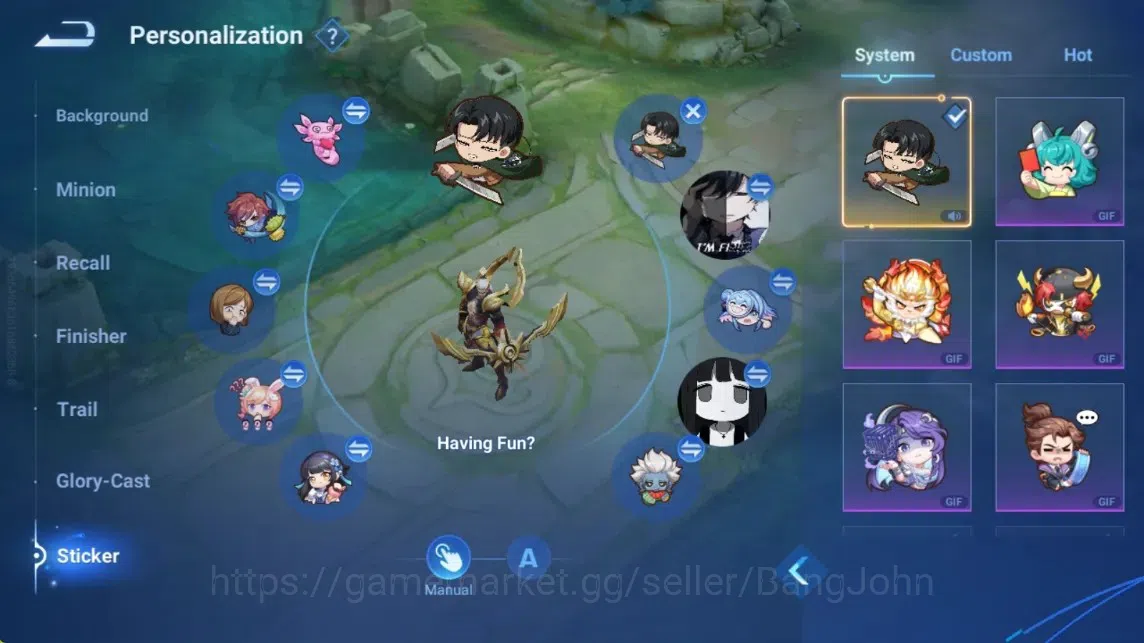 Honor of Kings Accounts Rare Skin Global|133H 238S|Flawless Arli|AOT [Eren]|Blessed Nakoruru|LNY2024 Angela|Legend 19