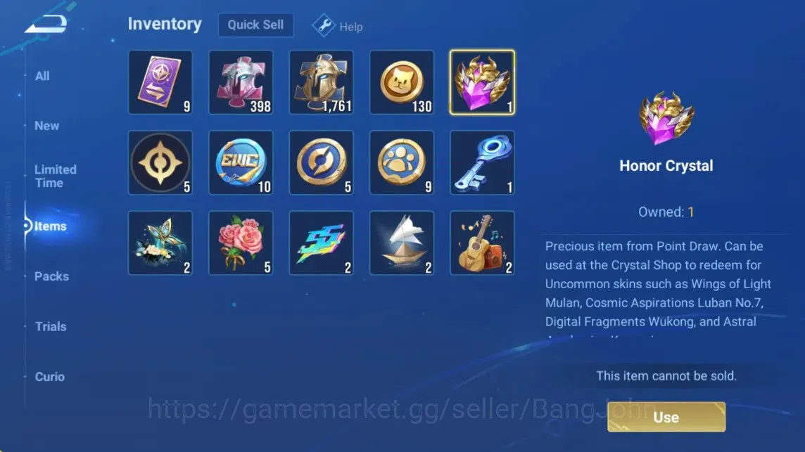 Honor of Kings Accounts Rare Skin Global|133H 238S|Flawless Arli|AOT [Eren]|Blessed Nakoruru|LNY2024 Angela|Legend 20