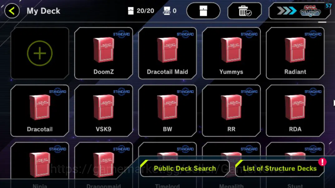 Yu-Gi-Oh! Master Duel Accounts Lv 18 | 20 Deck |RadiantTyphoon, VSK9,Dracotail,Do image 2
