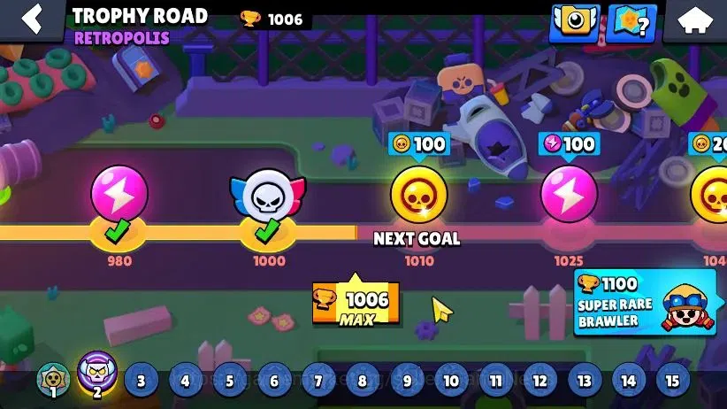 Brawl Stars Accounts 1006 Trophy|17 Brawlers 4 Max Lvl [Edgar,Emz,Gus,Shelly] Myth Buzz|1 Epic Skin [Dr Edgar] 2 SR|60 9