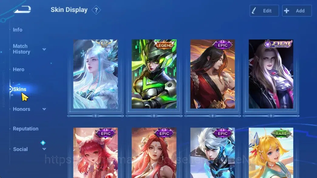 Honor of Kings Accounts Hero71 Skin48|KIC(Luna),Lady Sun(Lady Sun),Shi(LOM image 3