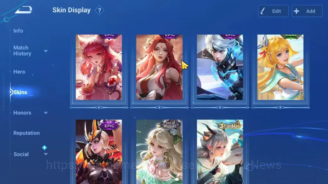 Honor of Kings Accounts Hero71 Skin48|KIC(Luna),Lady Sun(Lady Sun),Shi(LOM image 4
