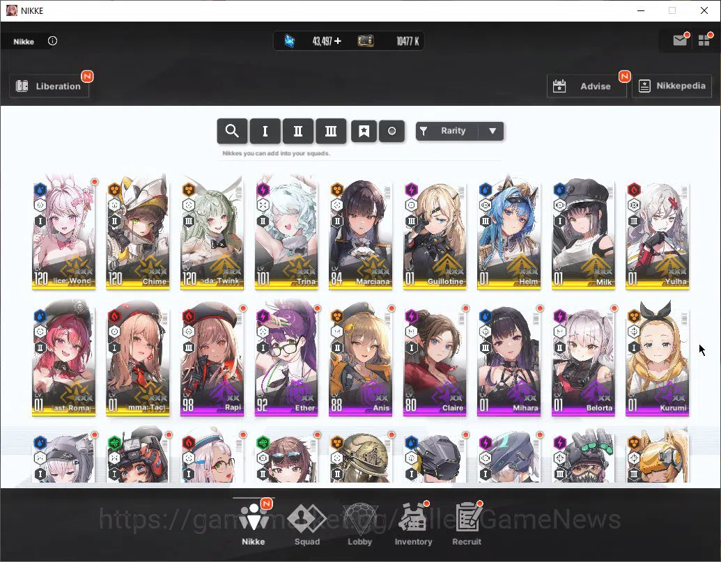 Goddess of Victory: Nikke Accounts Global|11 SSR|SyncLV98|Gem42k|(Collab Clarie,Kurum image 10