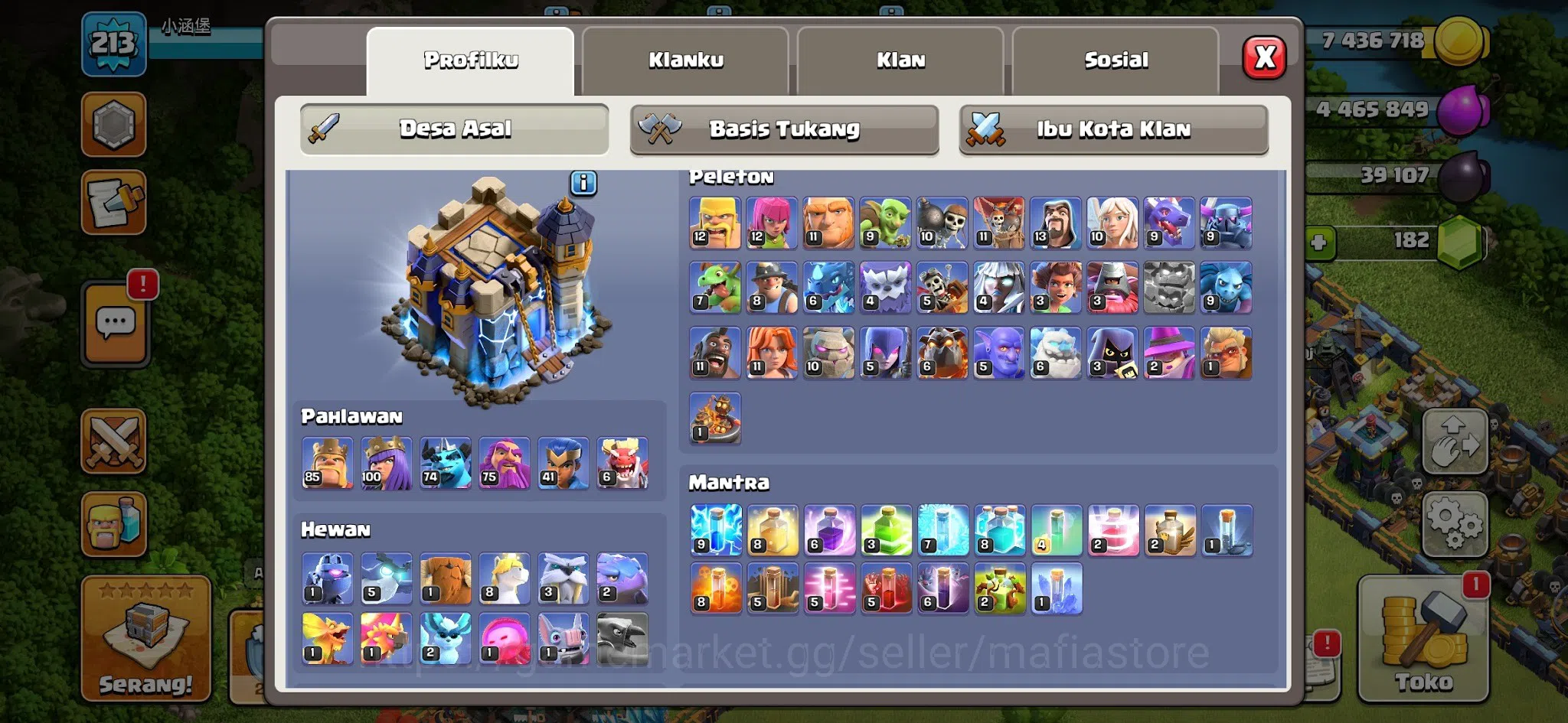 Clash of Clans Accounts HIGH-END TH16 Lvl 213 Account: Max Archer Queen Lv image 2