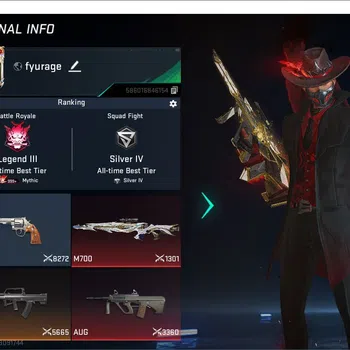 Blood Strike Accounts Others ASIA | 3 ETERNAL Gun:AUG,M700,Deagle|Eternal Striker:Hank-Doom|6 Collab Guns(7DS/TR)|2