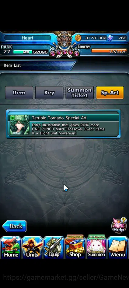 Grand Summoners Accounts Mid-Game Global|Rank 77|1 Sp.Art|23 Ascend|InumutaTW,EmiyaTW,S Miyu,FenTW,ChloeTW,UbelTW,Sublime 4