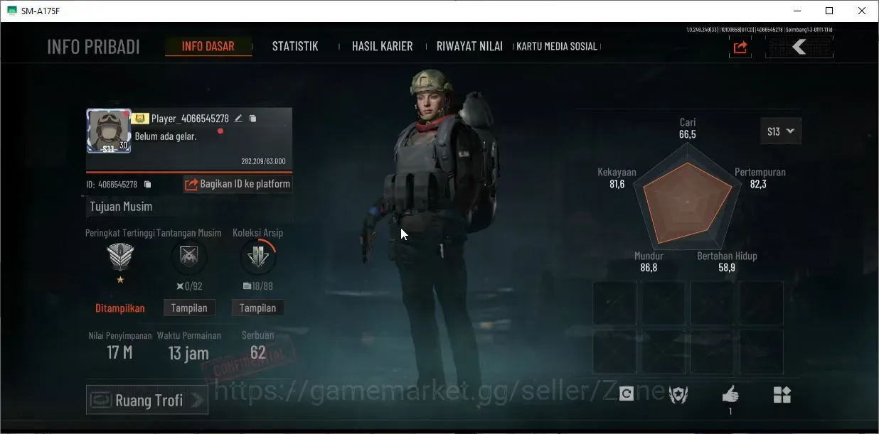 Arena Breakout Accounts High-End MOBILE|LV 30|SV 17.M|CV 7,4 M|FULL KOEN|CN ON|Check SS|LogInfinite(AB794Z) 1
