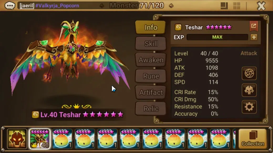 Summoners War: Sky Arena Accounts GLOBAL | NB 5 TESHAR,Starter Gacha 115 12Y+160 11Y image 4