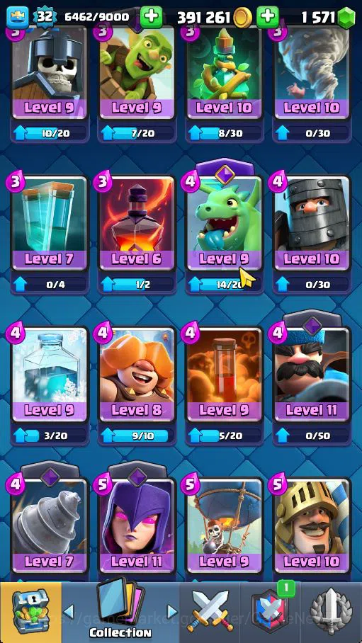 Clash Royale Accounts Starter Lv 32|Trophy 6023|KTL 11|Limited Skin|Card 107| 5 EVO 1 Champ 14 Legendary 33 Epic 30 Rare 29 10