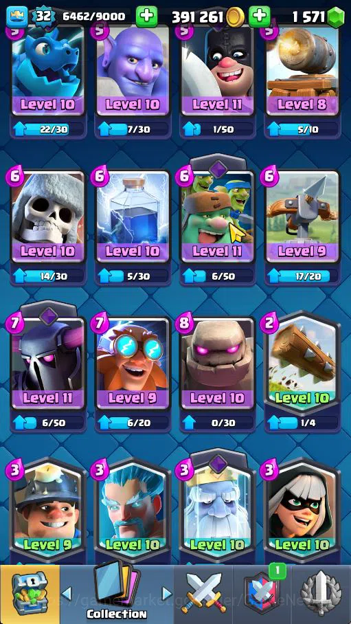 Clash Royale Accounts Starter Lv 32|Trophy 6023|KTL 11|Limited Skin|Card 107| 5 EVO 1 Champ 14 Legendary 33 Epic 30 Rare 29 11