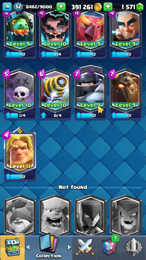Clash Royale Accounts Starter Lv 32|Trophy 6023|KTL 11|Limited Skin|Card 107| 5 EVO 1 Champ 14 Legendary 33 Epic 30 Rare 29 12