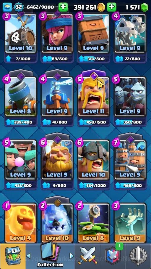 Clash Royale Accounts Starter Lv 32|Trophy 6023|KTL 11|Limited Skin|Card 107| 5 EVO 1 Champ 14 Legendary 33 Epic 30 Rare 29 7